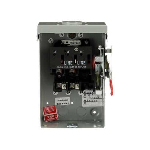 ABB TG3221R Safety Switch, 240 V, 30 A, 1.5, 3, 5 hp, 2 Poles