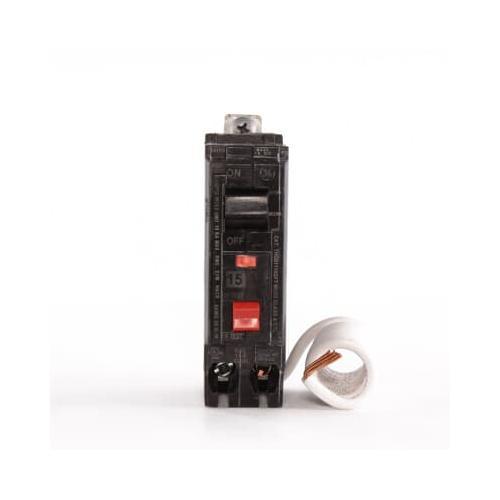 ABB THQB1115GFT2 Circuit Breaker, 120 V, 10 kAIC Interrupt, 1 Poles, Non-Interchangeable Trip Trip