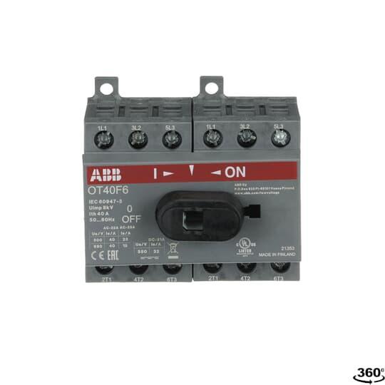 ABB OT40F6 Open Rotary Control Disconnects