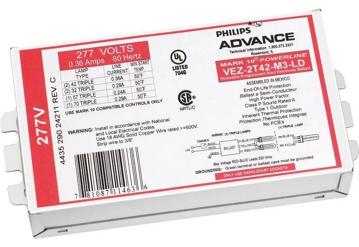 Advance VEZ1T42M2LDK Dimming Compact Fluorescent Ballasts
