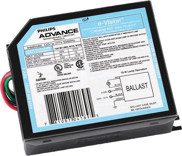 Advance 121046 Metal Halide Ballasts