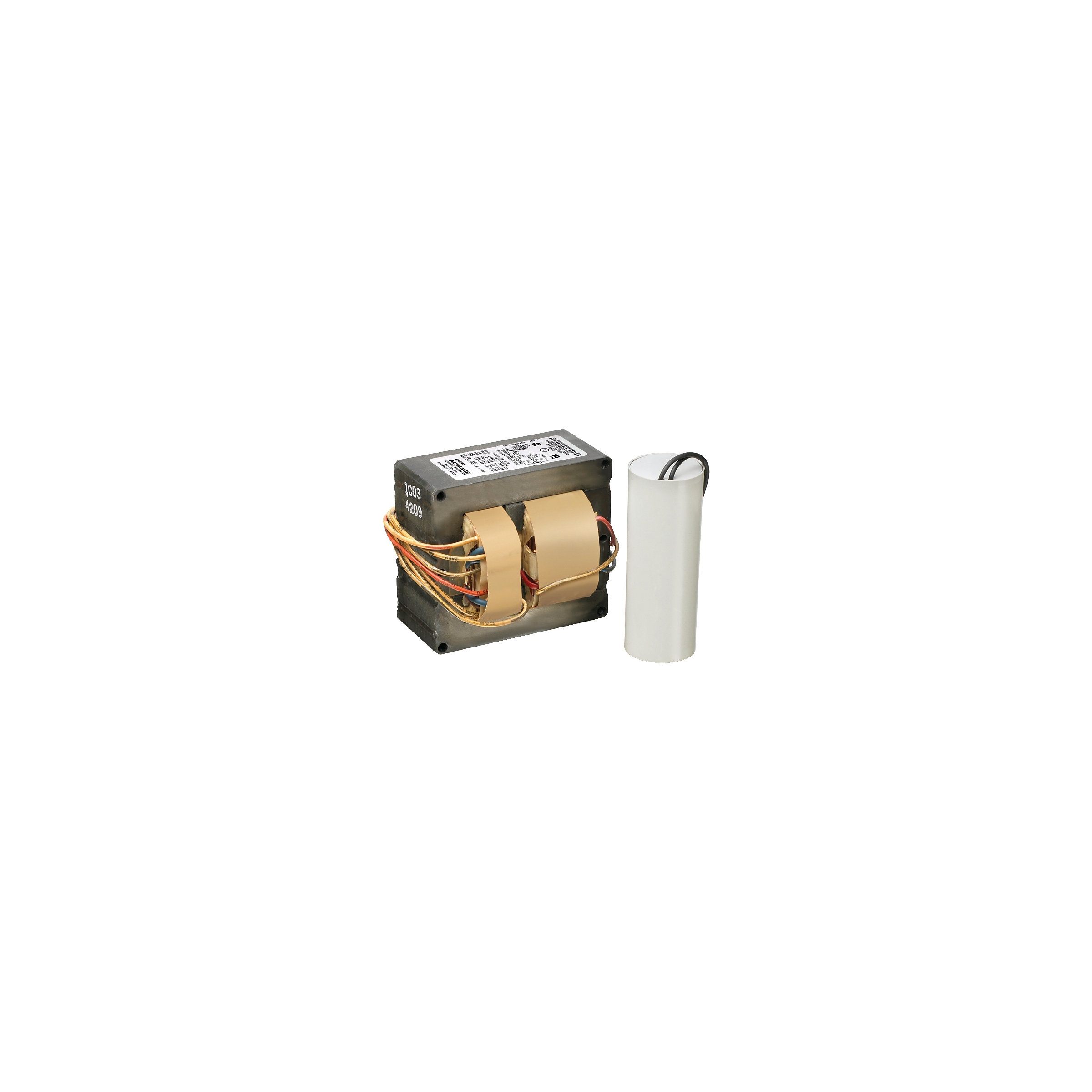 Advance 491704 Magnetic Core and Coil/CWA HID Ballast, 400 W, 120/208/240/277/480 V AC, Pulse, 1 Ballast Factor
