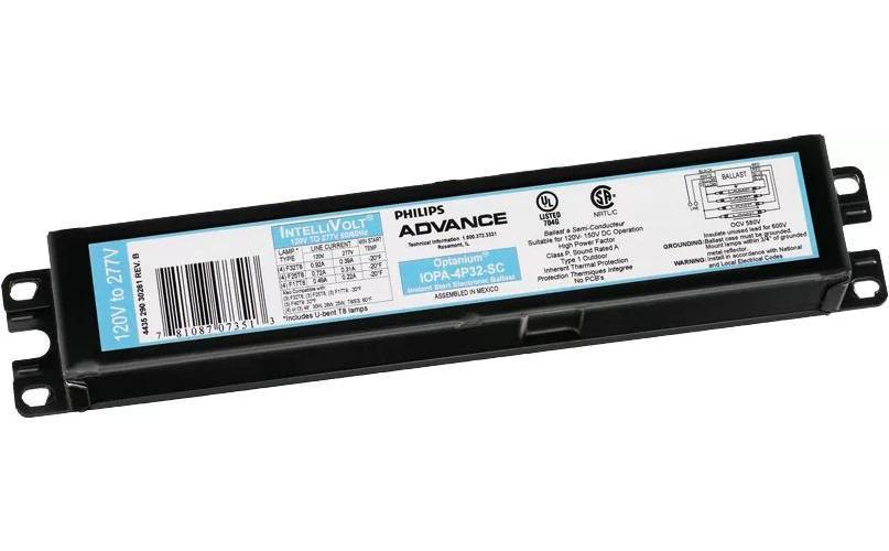 Advance Centium® ICN2S86SC35I Small Can Electronic Fluorescent Ballast, 86 W Lamp, 120 to 277 V AC, Programmed, 1 Ballast Factor