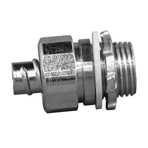 Appleton® 4QS300 Liquid Tight Non-Insulated Oiltight Raintight Conduit Connector, 3 in Trade, Straight, Malleable Iron, Zinc Electroplated