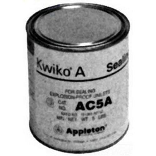 Appleton® Kwiko® AC5A Sealing Cement, 80 oz Tin Can, Dry Powder, Gray, 2.9 to 3.3 g/cc