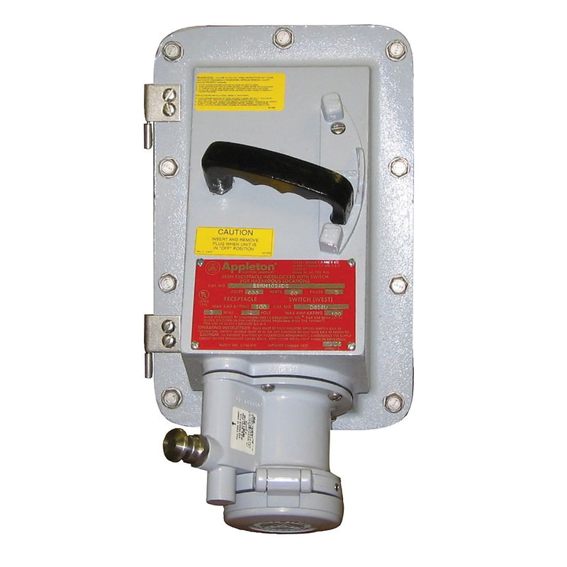Appleton® EBR15034FD150W Explosion-Proof Receptacle with Breaker