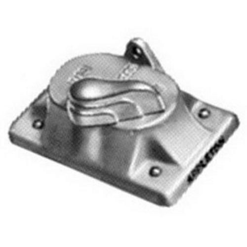 Appleton® FSK-1VS-A Operating Device Box Cover, 4-9/16 in L x 2-13/16 in W, Tumbler/Toggle Switch Cover, Copper Free Aluminum