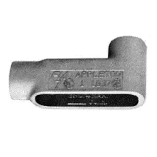 Appleton® UNILETS™ LB107 Type LB Conduit Outlet Body, 4 in Hub, 7, 244 cu-in, Grayloy Iron, Triple Coated
