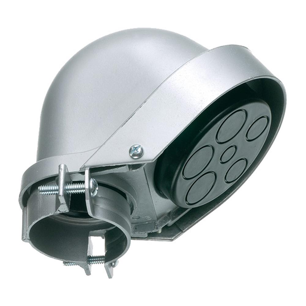 Arlington 149 Clamp-On Entrance Cap, 4 in, (7) (4) 1.1 in, (3) 1.73 in Hole, For Use With EMT/IMC/Rigid Conduit, Aluminum