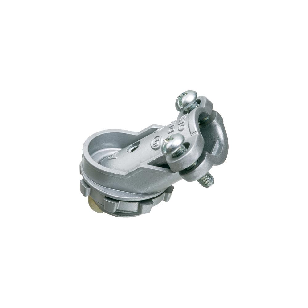 Arlington 4502 Cable Connector, 1 in Trade, 1/2 in Knockout, 0.62 to 0.895 in Cable Openings, Die Cast Zinc