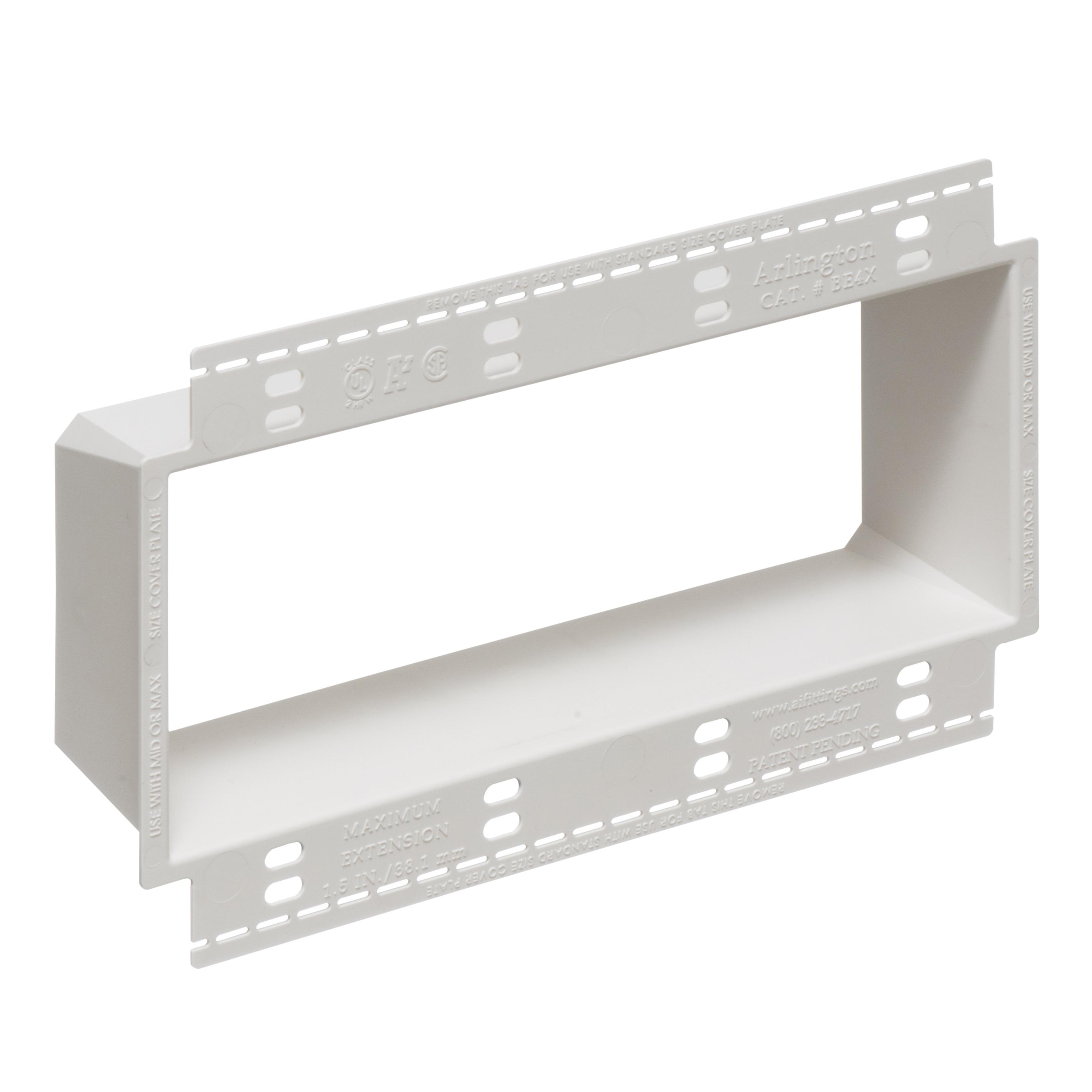 Arlington BE4X Switch - Device Box Extensions