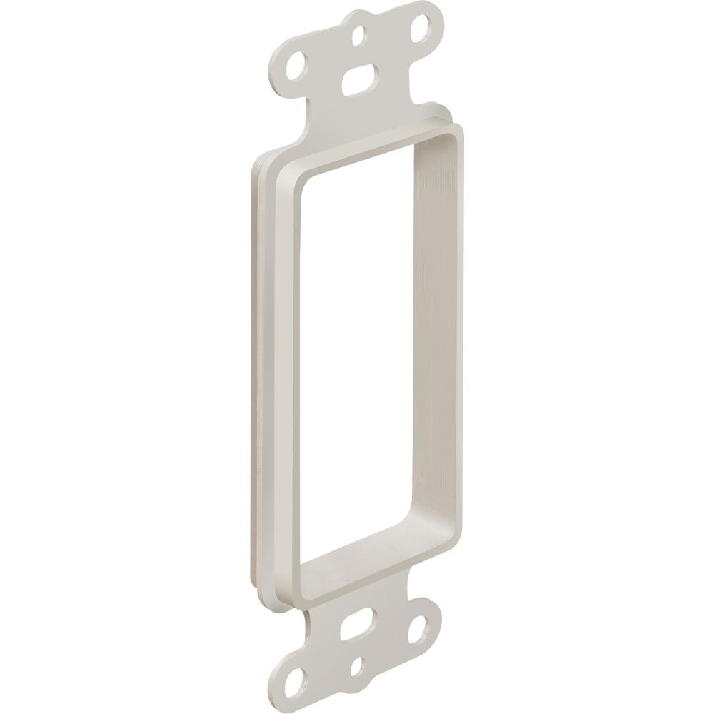Arlington Scoop™ CED13BL CE Series 1-Gang Low Voltage Reversible Cable Entrance Hood, For Use With Cable Management System, Fastened Mount, Plastic