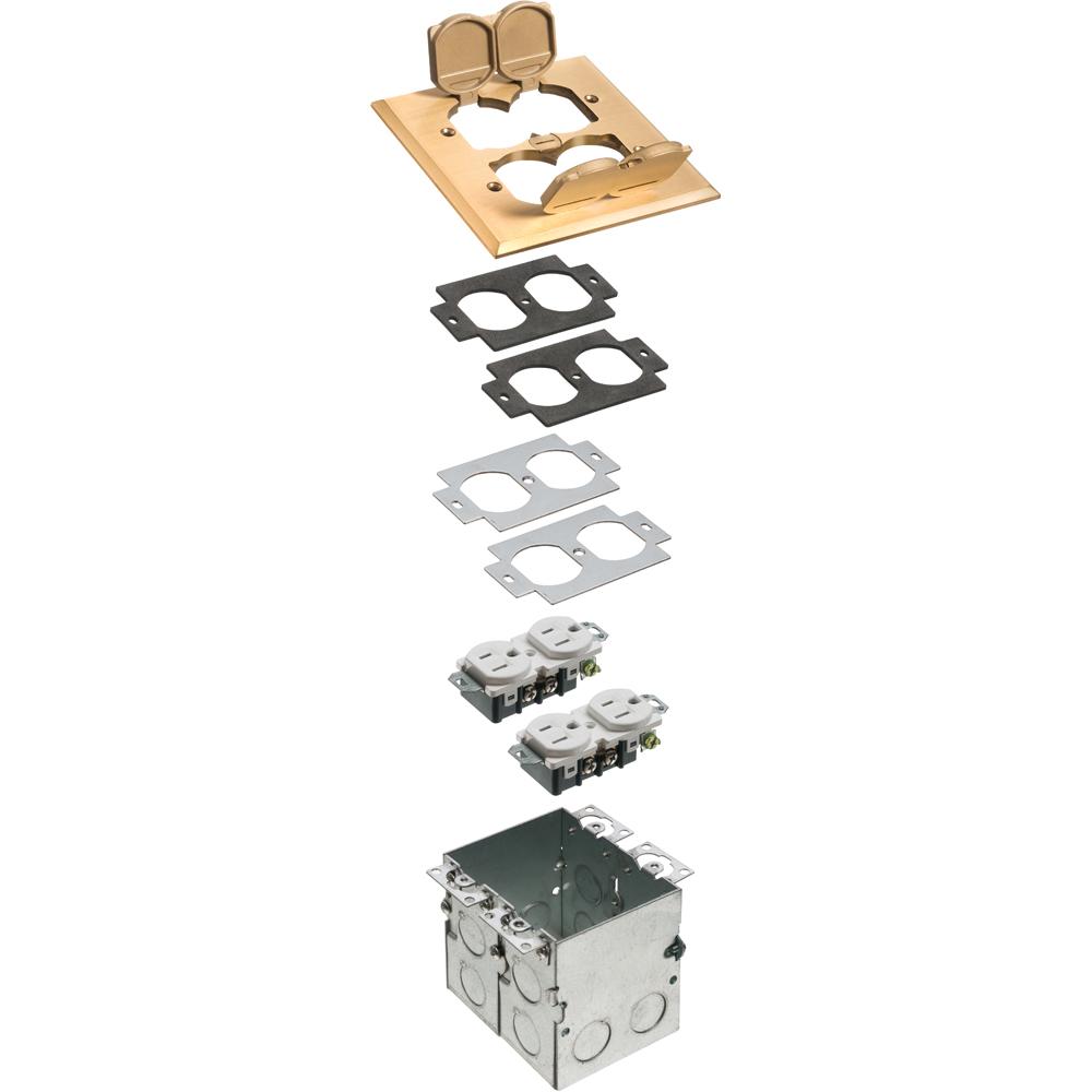 Arlington FLB5551MB Floor Box Outlet Assemblies