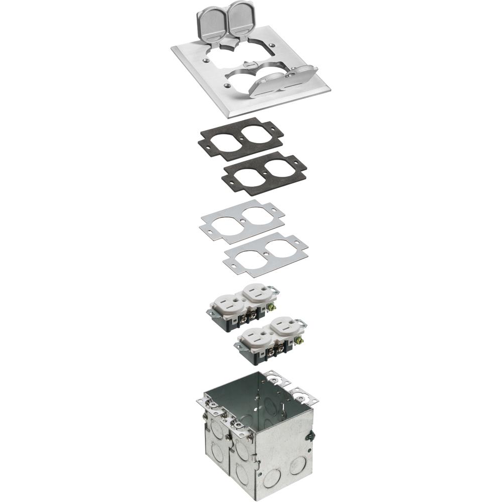 Arlington FLB5551NL Floor Box Outlet Assemblies