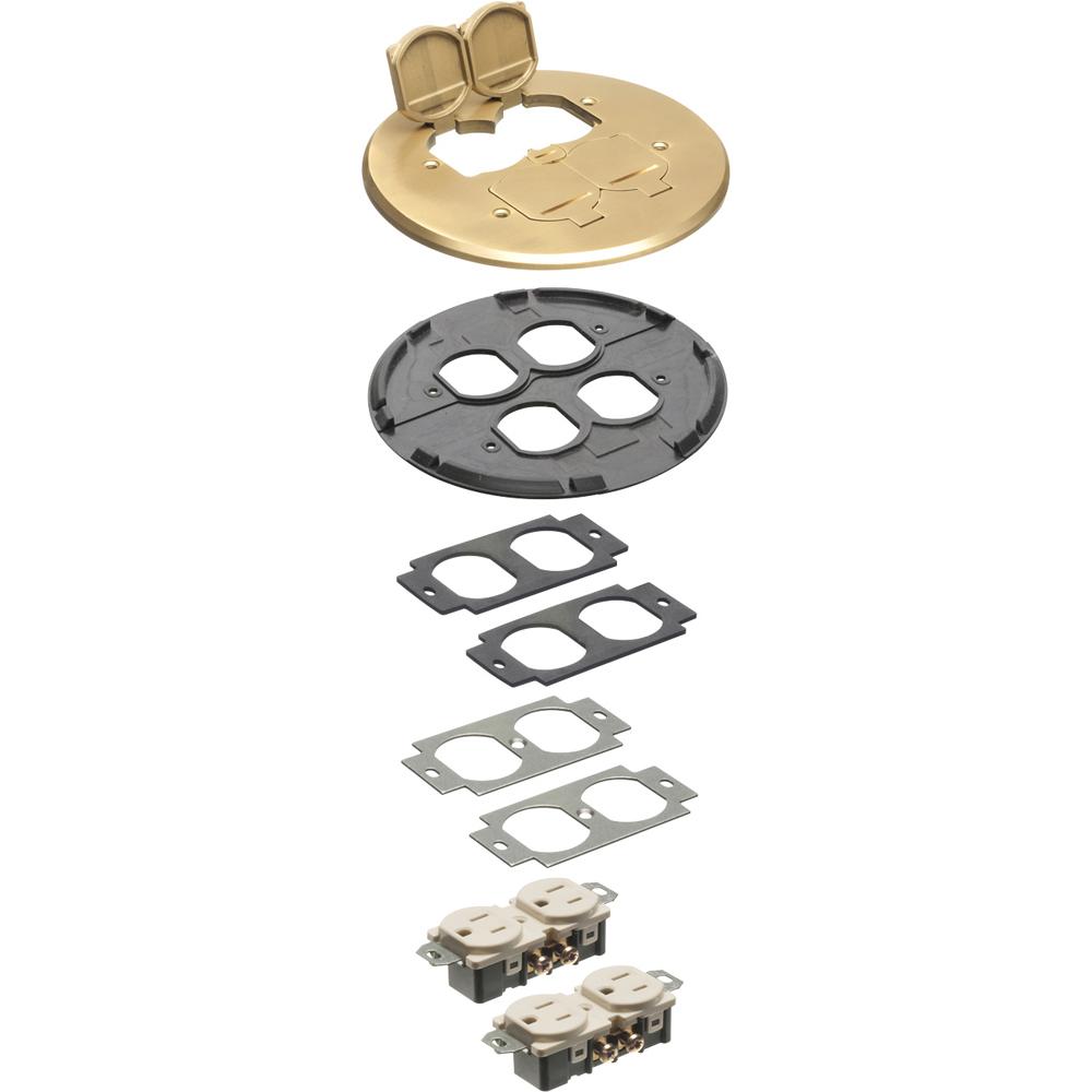 Arlington FLB6240MBTK Floor Box Outlet Assemblies