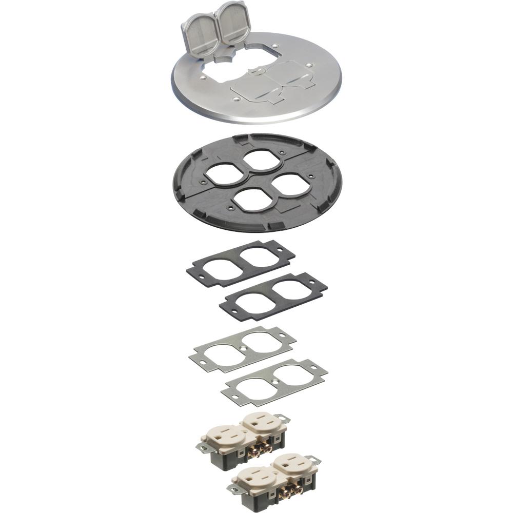 Arlington FLB6240NLTK Floor Box Outlet Assemblies