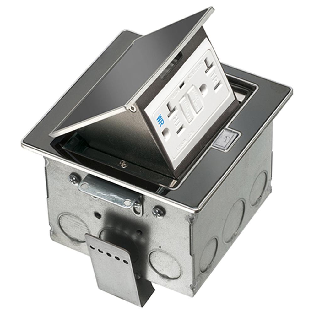Arlington FLBT4400GBL Raised Floor Outlet Box Modules