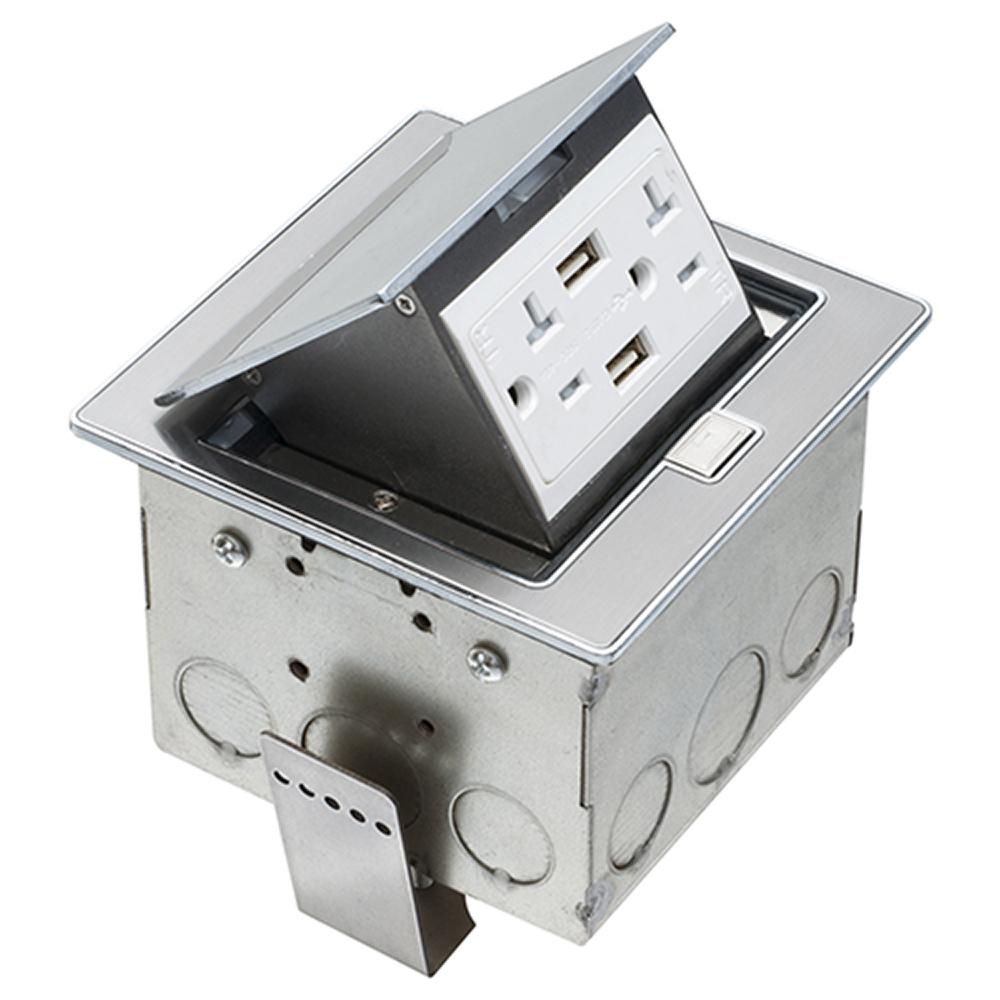 Arlington FLBT4400USS Raised Floor Outlet Box Modules