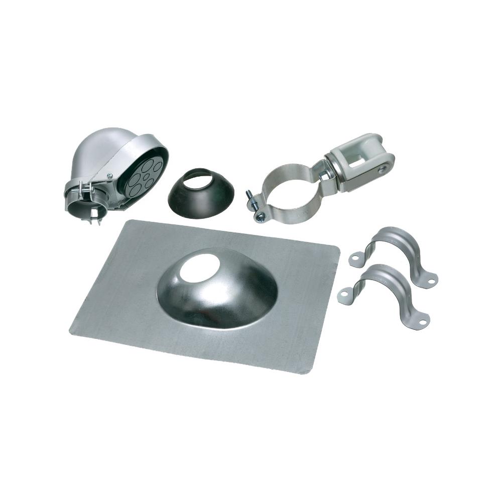 Arlington MK200WH Service Entrance Mast Kit, 6 Pieces, For Use With Conduit, Aluminum