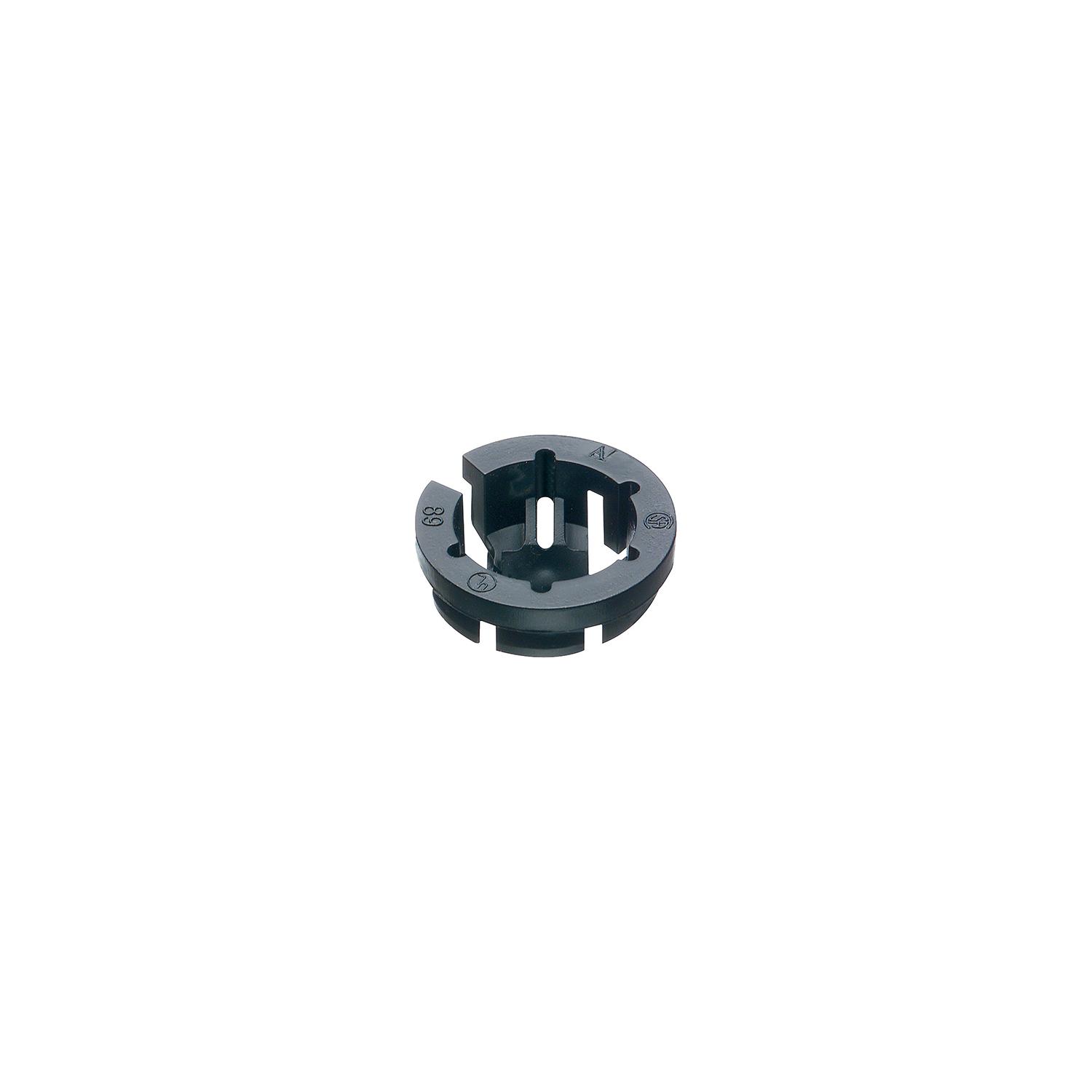 Arlington Black Button™ NM940 Round Cable Connector, 3/8 in Trade, Plastic