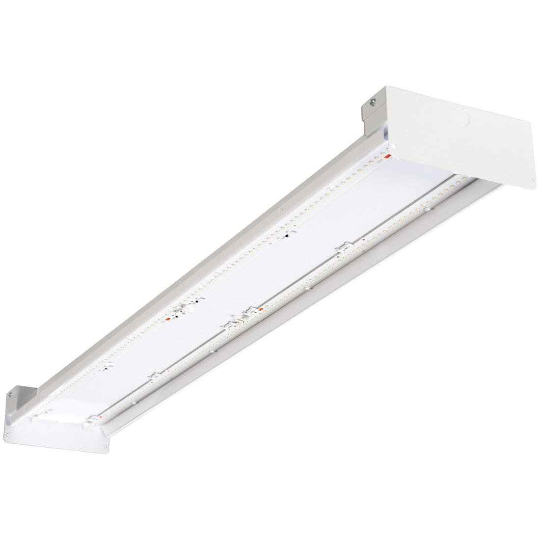 Atlas® ILHS424LL Linear Slim High Bay Fixture With Lens, 168 W Fixture, 120/208/240/277 V AC, Painted Polyester Coated Housing