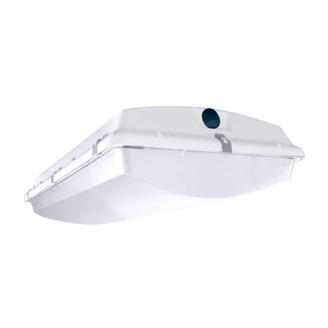 Atlas® ILW130LED2WD Wide LED Fixture With Glare-Free Lens, 120/208/240/277 V AC, White Housing