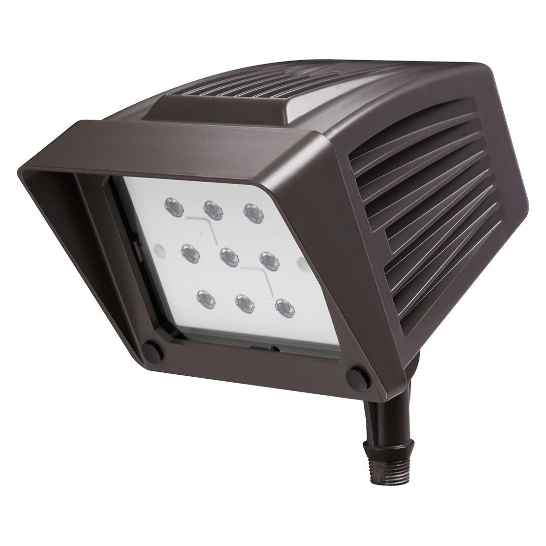 Atlas® PFS22LED Extra Large Floodlight Fixture, (1) LED Lamp, 120/208/240/277 V AC, Polyester Powder Coated Housing