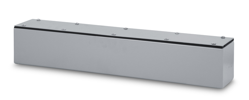 Austin Electrical Enclosures AB-8872GST Gasketed Screw Cover Troughs, 72 in l x 8 in w x 8 in h, Gasketed Screw cover, Galvanized Steel