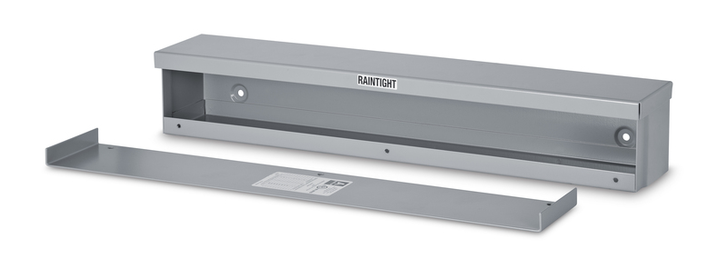 Austin Electrical Enclosures AB-6660RT Rainproof Trough, 60 in l x 6 in w x 6 in h, Slip-on cover, Galvanized Steel