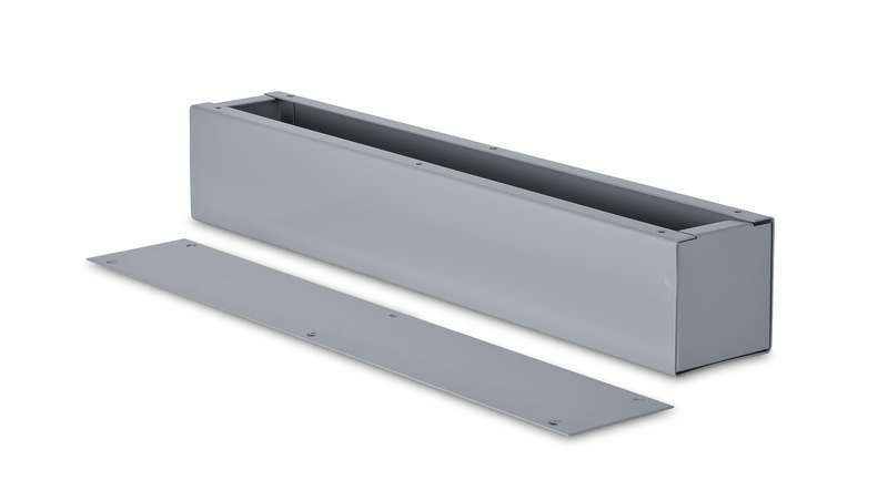 Austin Electrical Enclosures AB-6636ST Screw Cover Troughs, 36 in l x 6 in w x 6 in h, Screw cover, Galvanized Steel