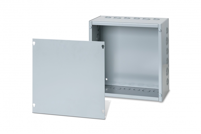Austin Electrical Enclosures AB-30306SB Screw Cover Boxes, 30 in h x 30 in w x 6 in d, Screw-On cover, NEMA 1 nema rating, Galvanized Steel