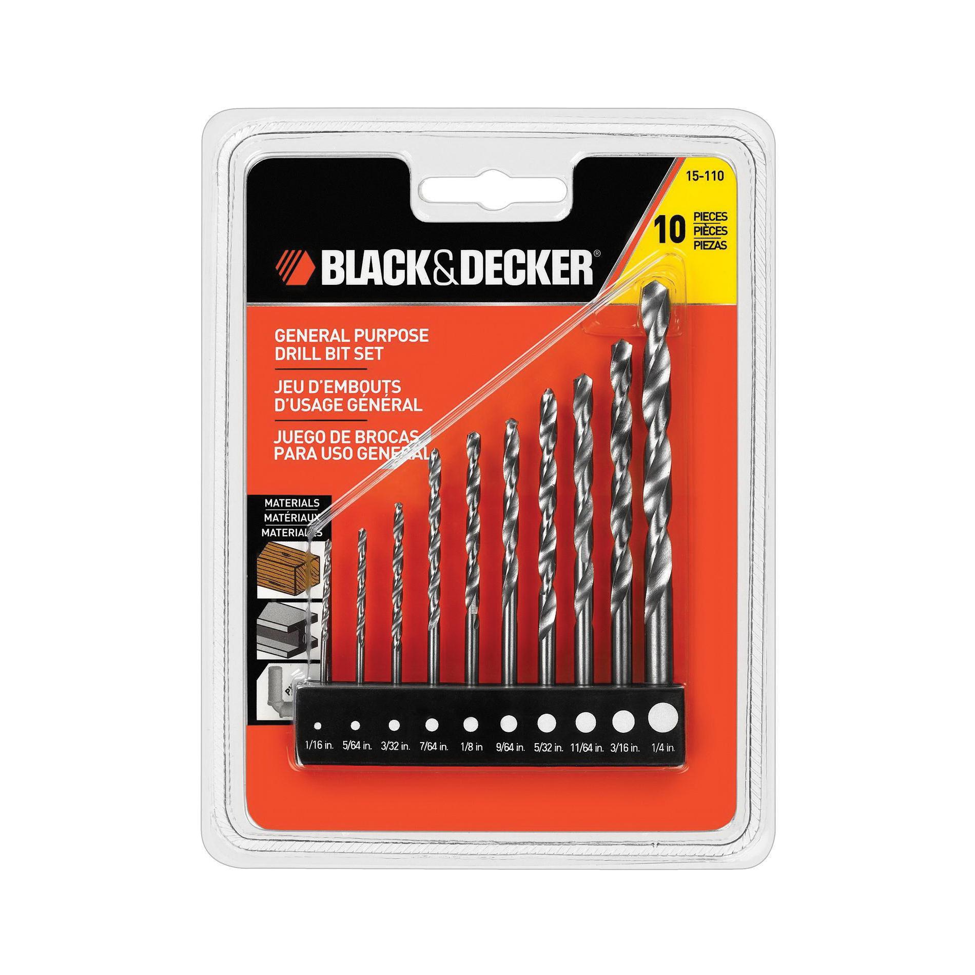 Black+Decker® 15-110 Drill Bit Sets