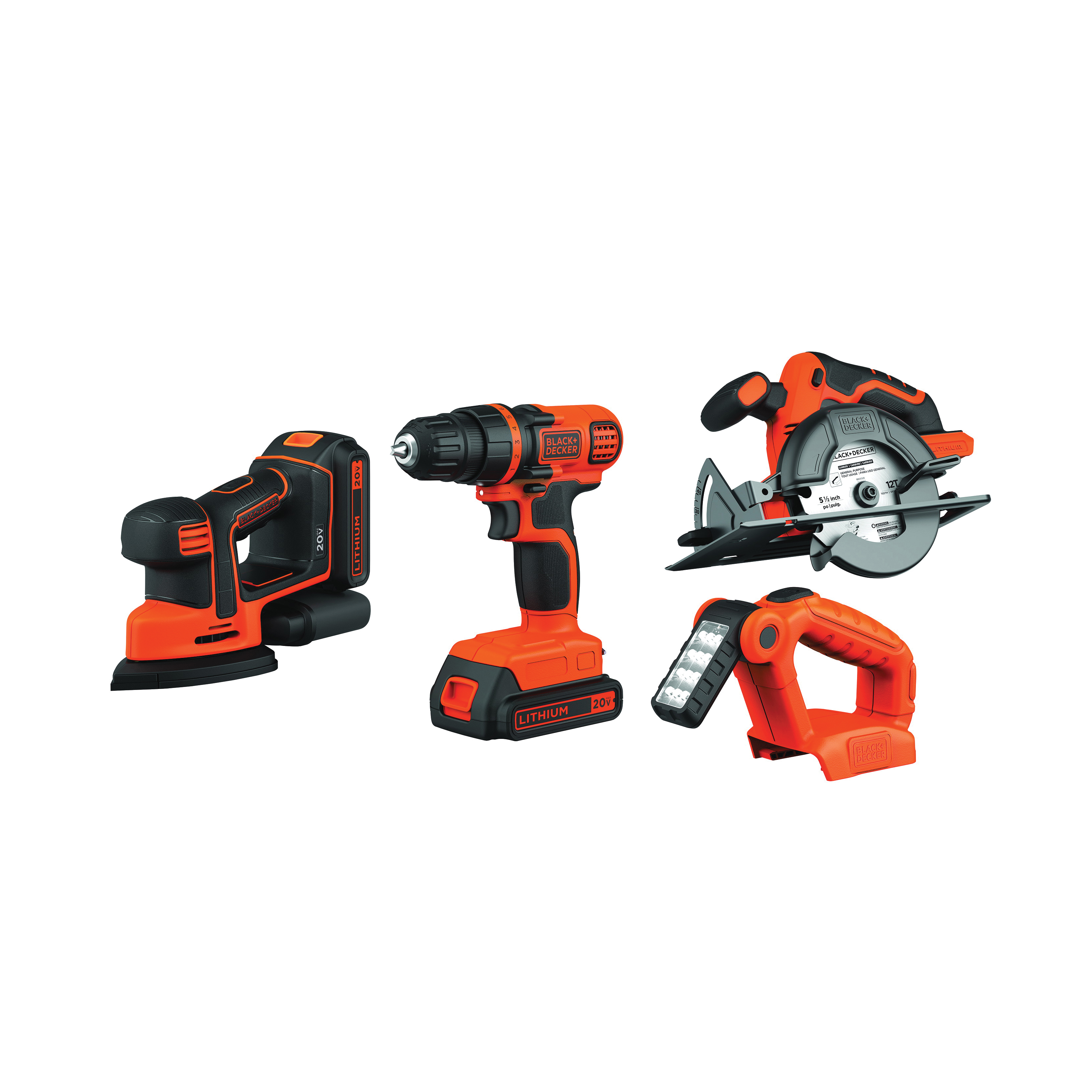 Black+Decker® BD4KITCDCMSL Power Tool Combination Kits