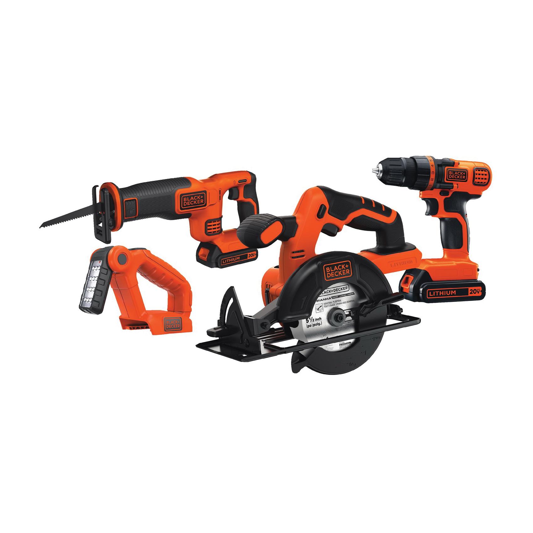 Black+Decker® BD4KITCDCRL Power Tool Combination Kits