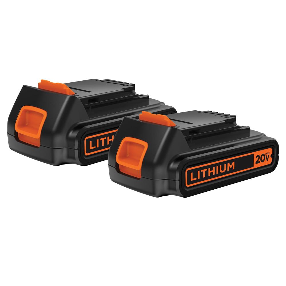 Black+Decker® LBXR20B-2 Cordless Tool Batteries