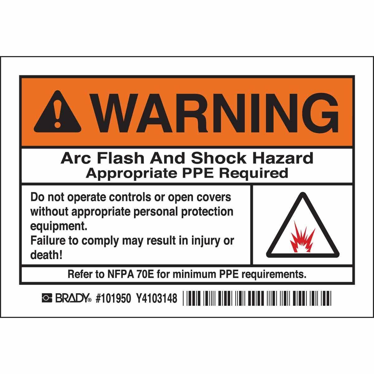 Brady® 101950 Safety & Facility Labels