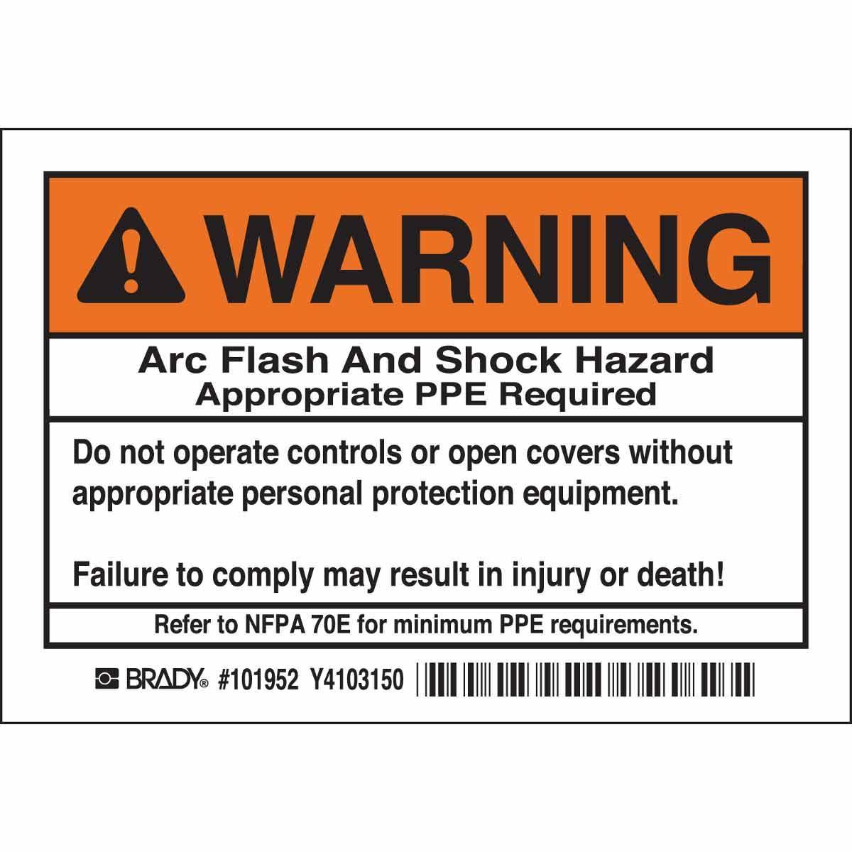 Brady® 101952 Safety & Facility Labels