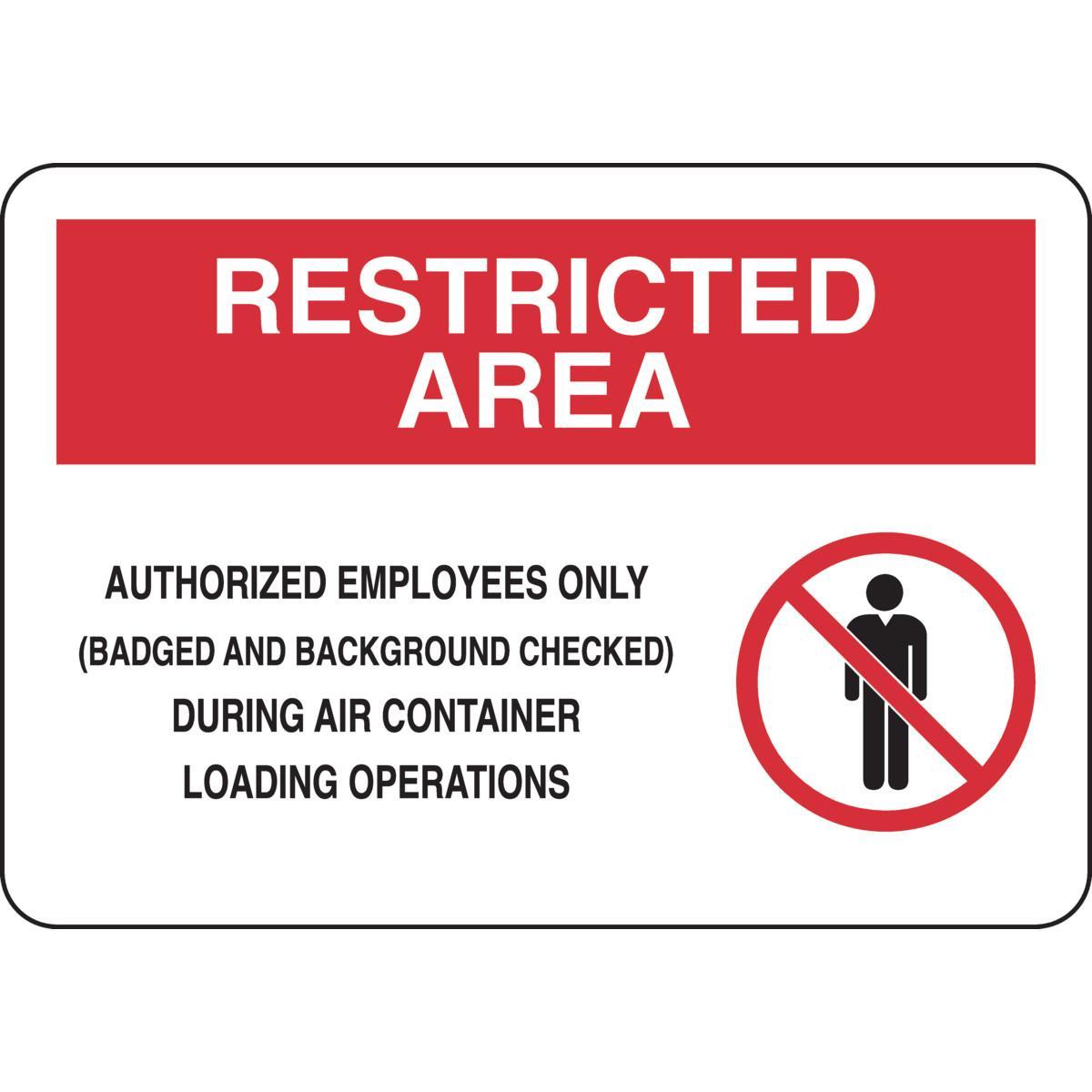 Brady® 102923 Access & Security Signs