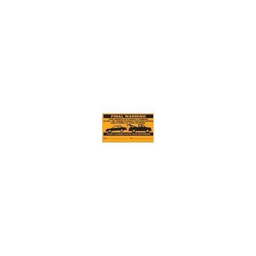 Brady® 103662 Parking & Traffic Signs