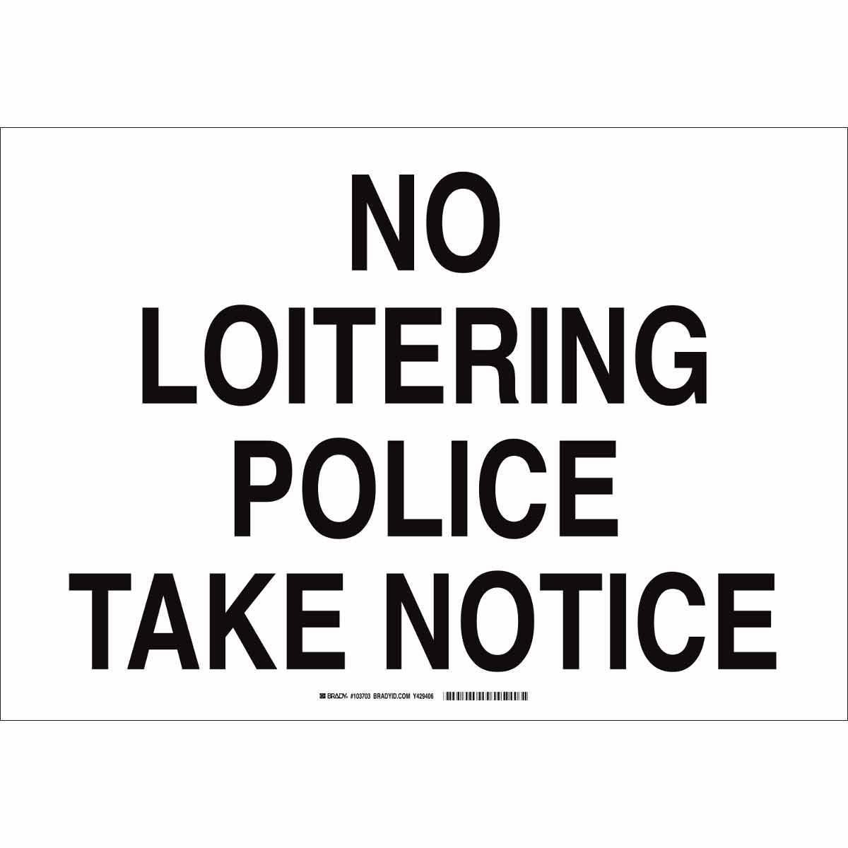 Brady® 103703 Parking & Traffic Signs