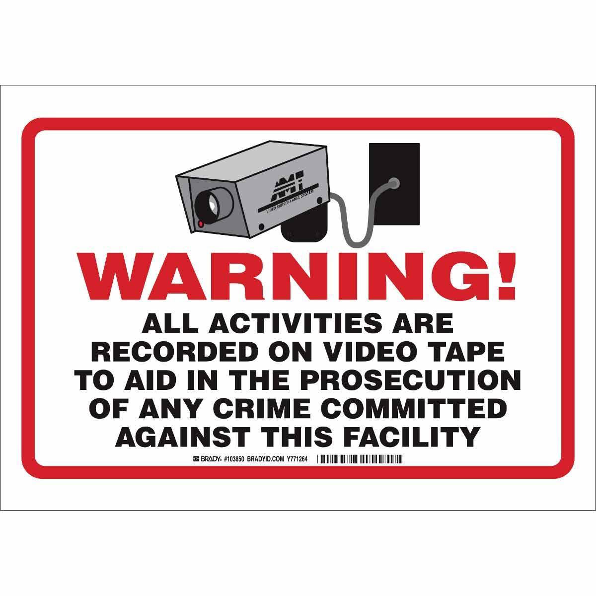 Brady® 103850 Access & Security Signs