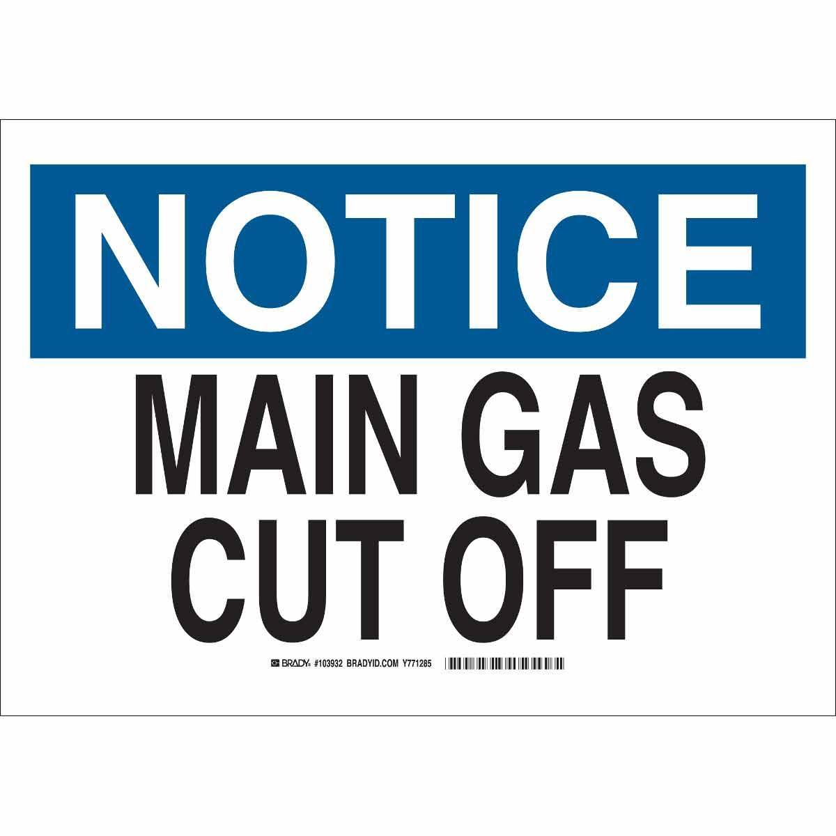 Brady® 103932 Chemical & Hazardous Material Signs