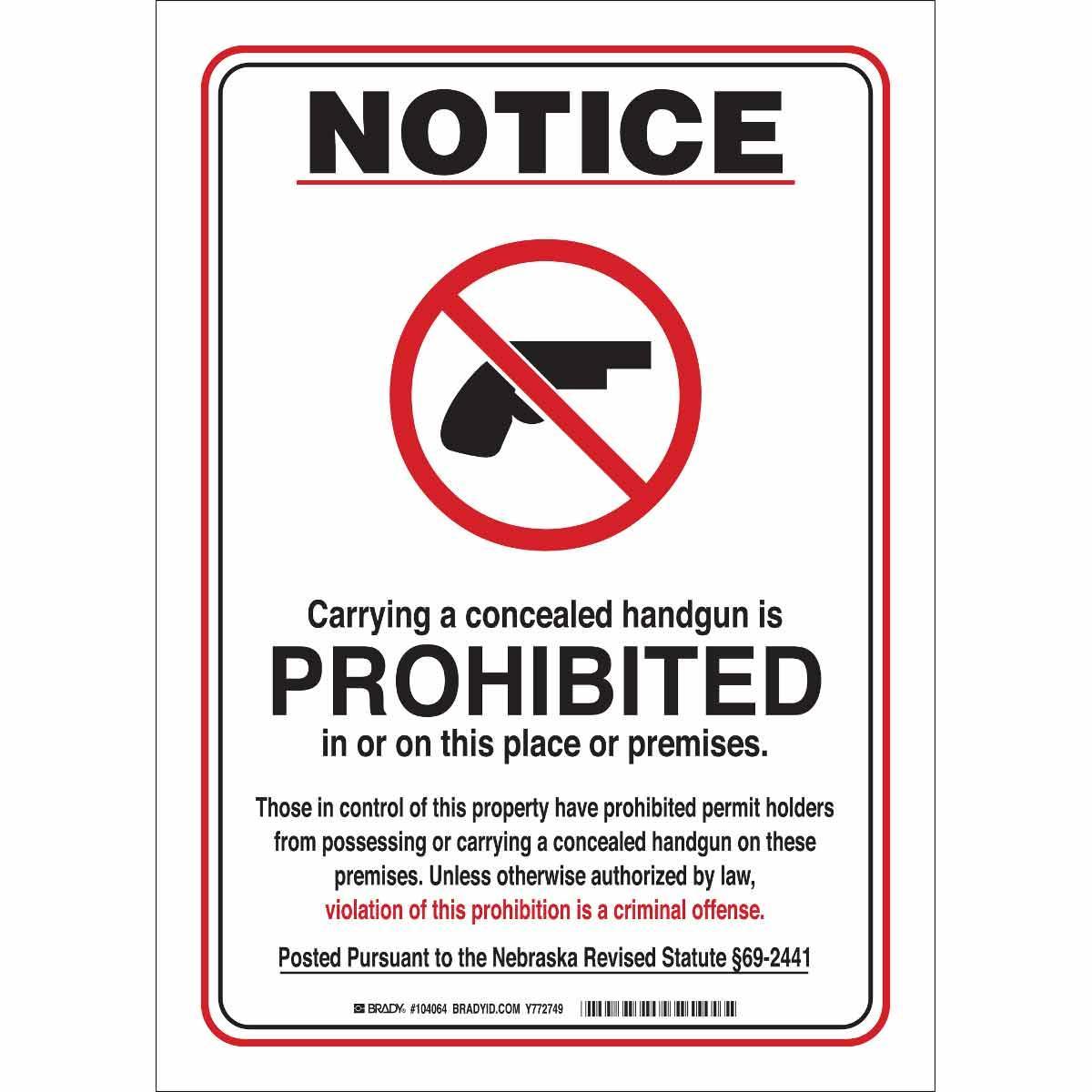 Brady® 104064 Access & Security Signs