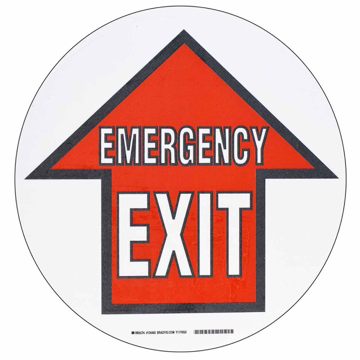 Brady® 104495 Fire, Emergency, Exit & First Aid Signs