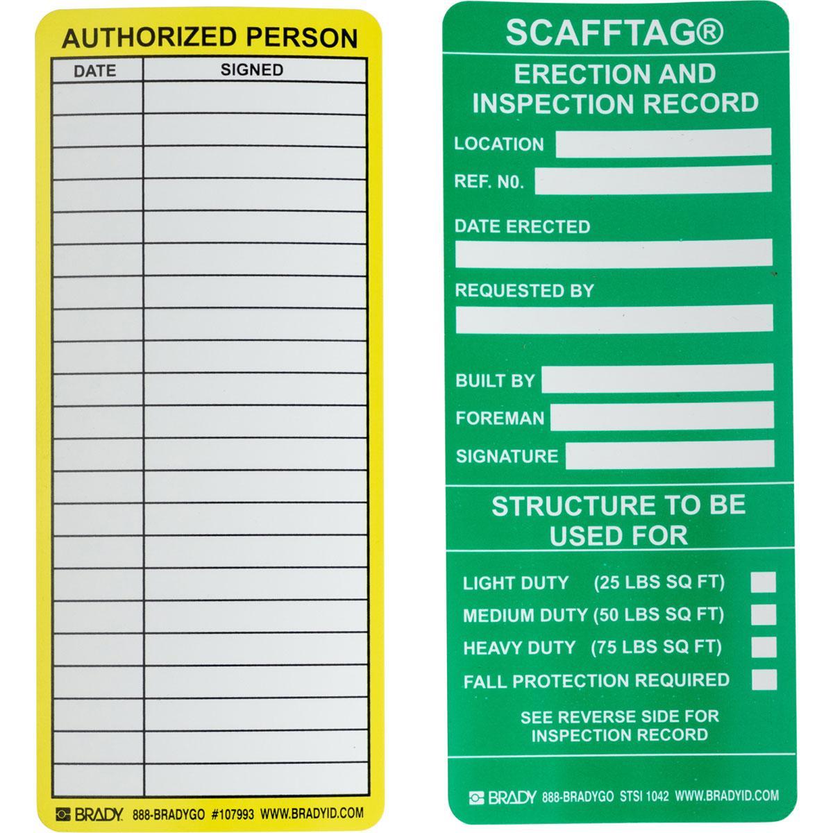 Brady® SCAF-STSI 1042 Safety & Facility Tags