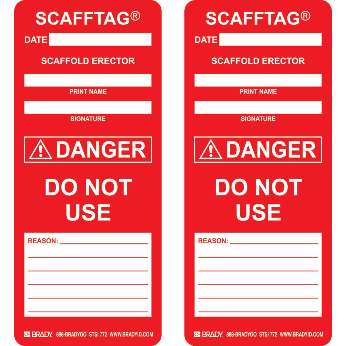 Brady® SCAF-STSI 772 Safety & Facility Tags