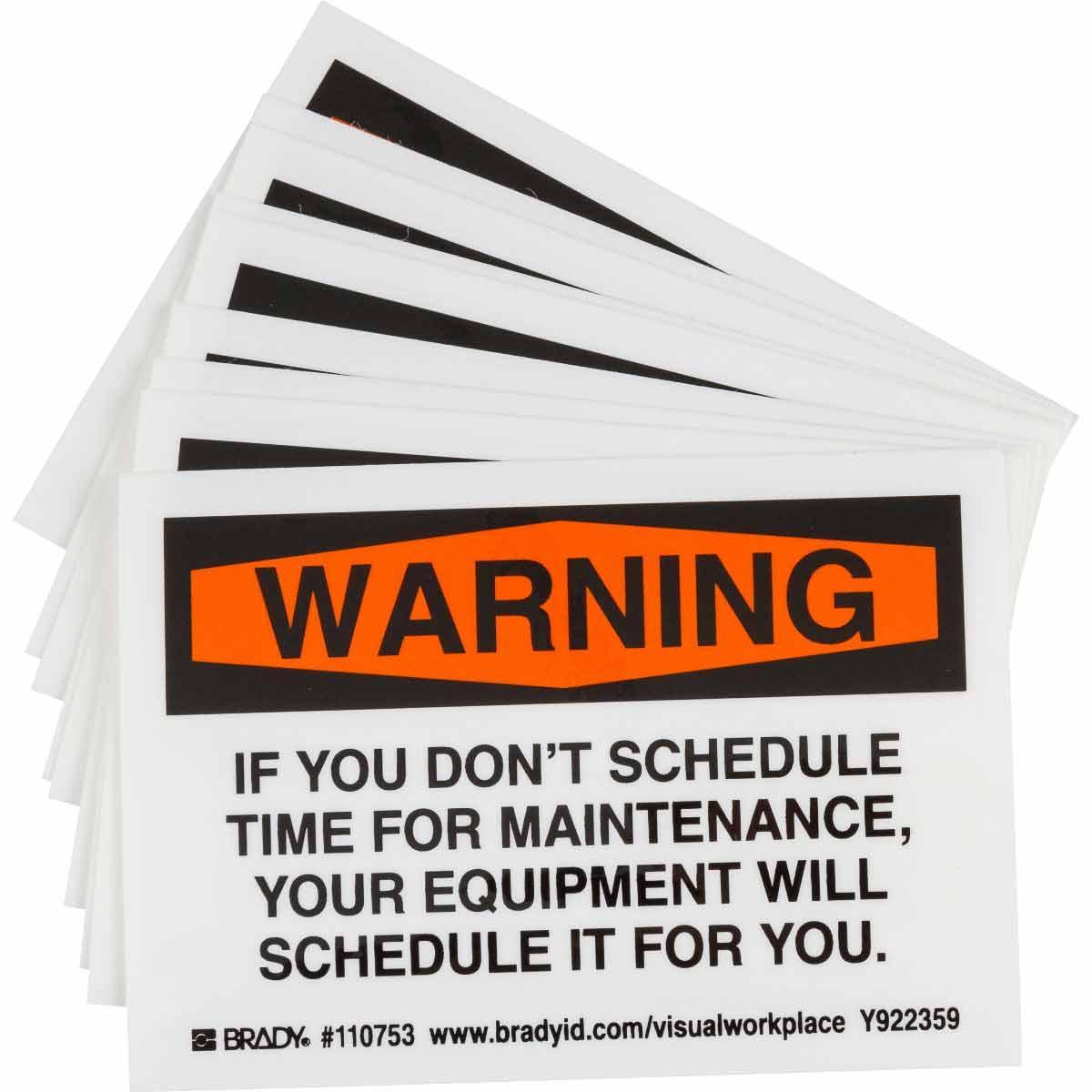 Brady® 110753 Safety & Facility Labels