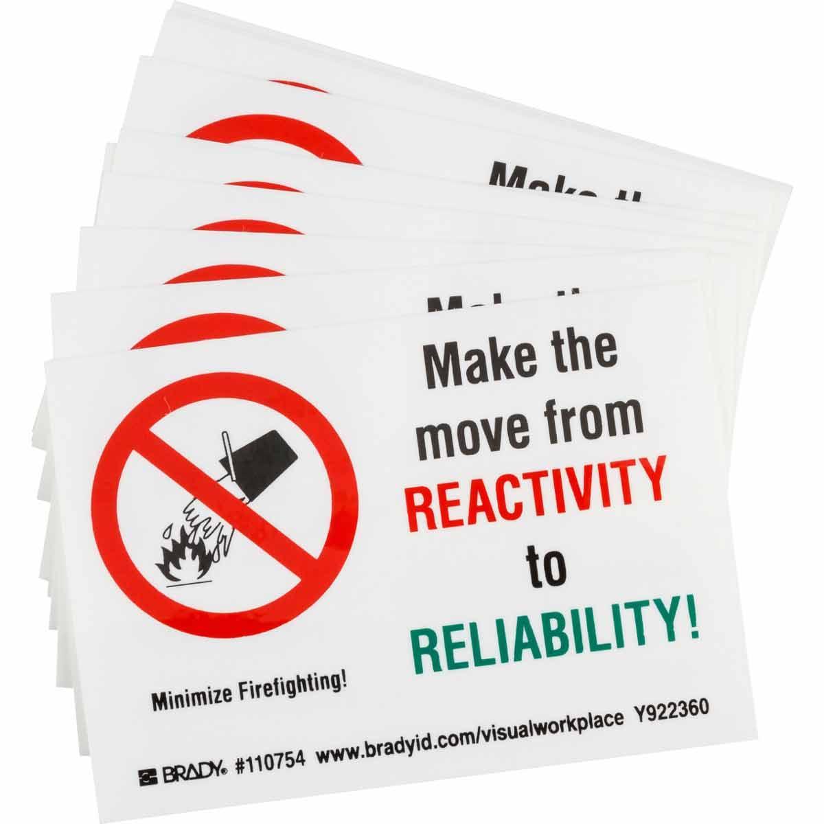 Brady® 110754 Safety & Facility Labels