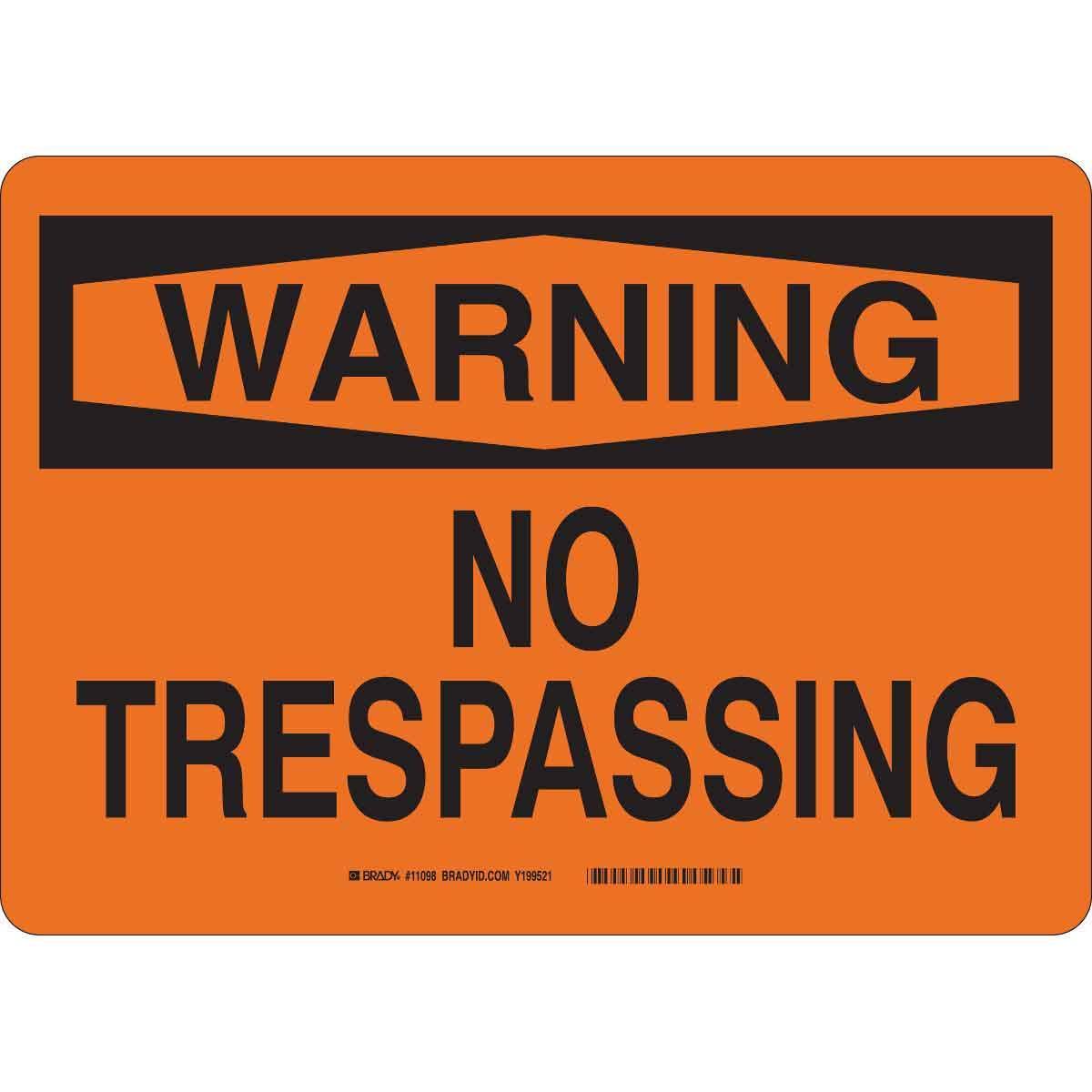 Brady® 11098 Access & Security Signs