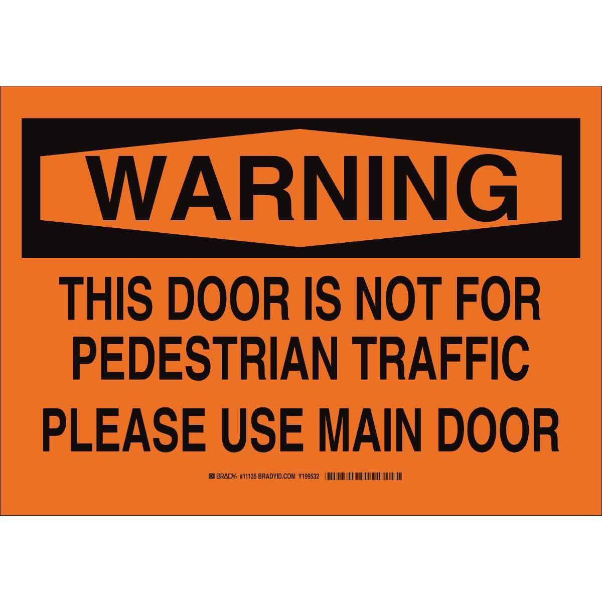Brady® 11134 Accident Prevention Signs